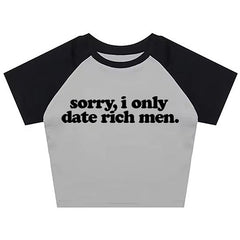 i date only rich men y2k crop top boogzel clothing