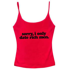 i date only rich men y2k tank top boogzel clothing