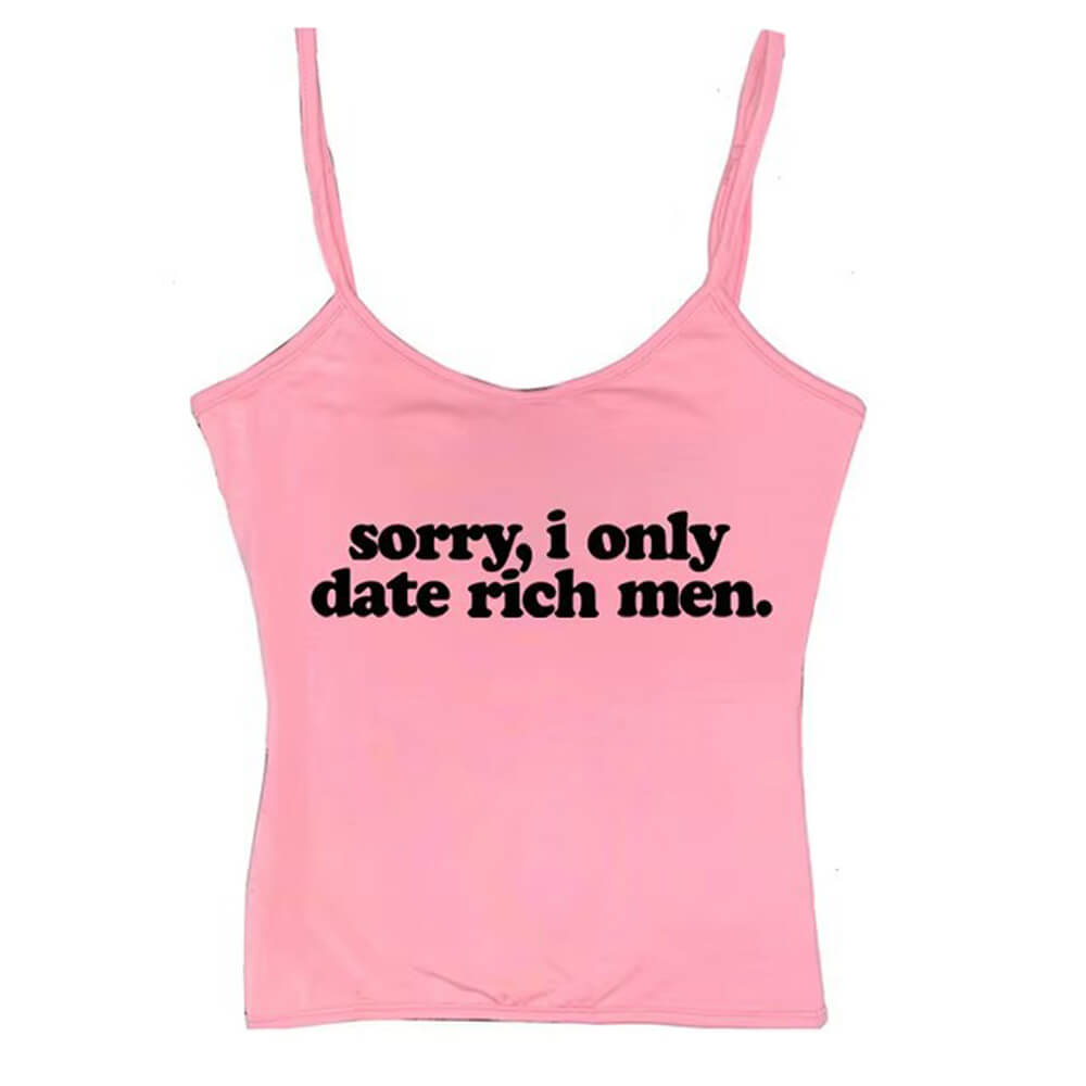 i date only rich men y2k tank top boogzel clothing