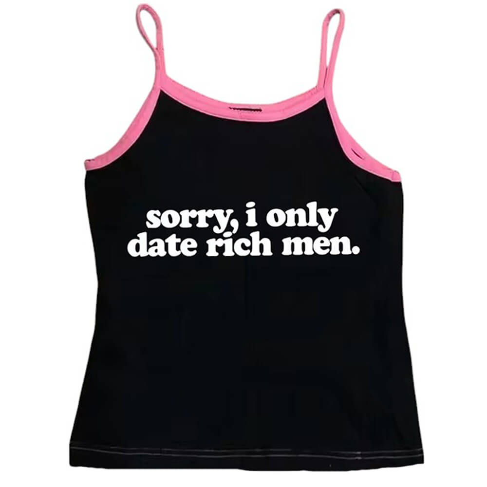 i date only rich men y2k tank top boogzel clothing