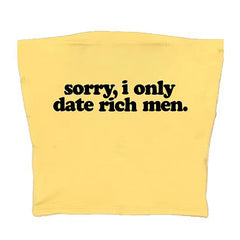 i date only rich men y2k tube top boogzel clothing