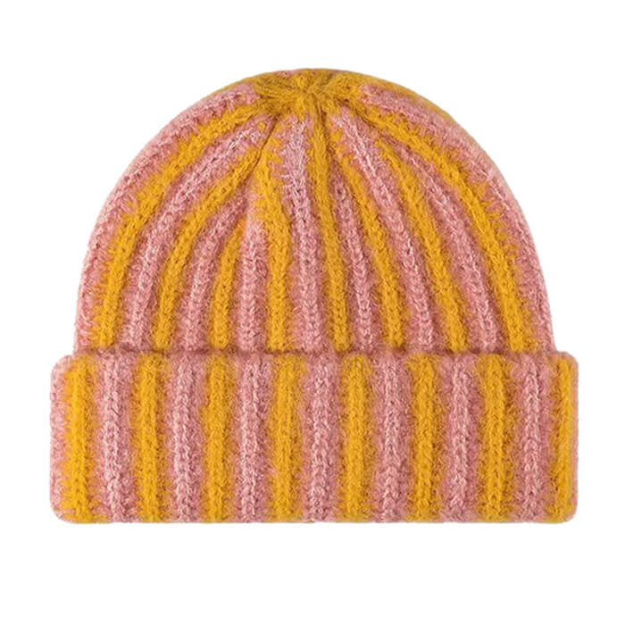 indie aesthetic striped beanie hat boogzel clothing