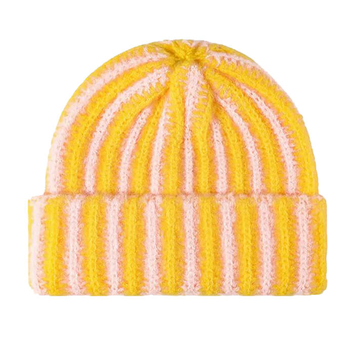 indie aesthetic striped beanie hat boogzel clothing
