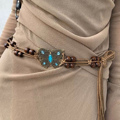 indie aesthetic butterfly beaded belt boogzel clothing