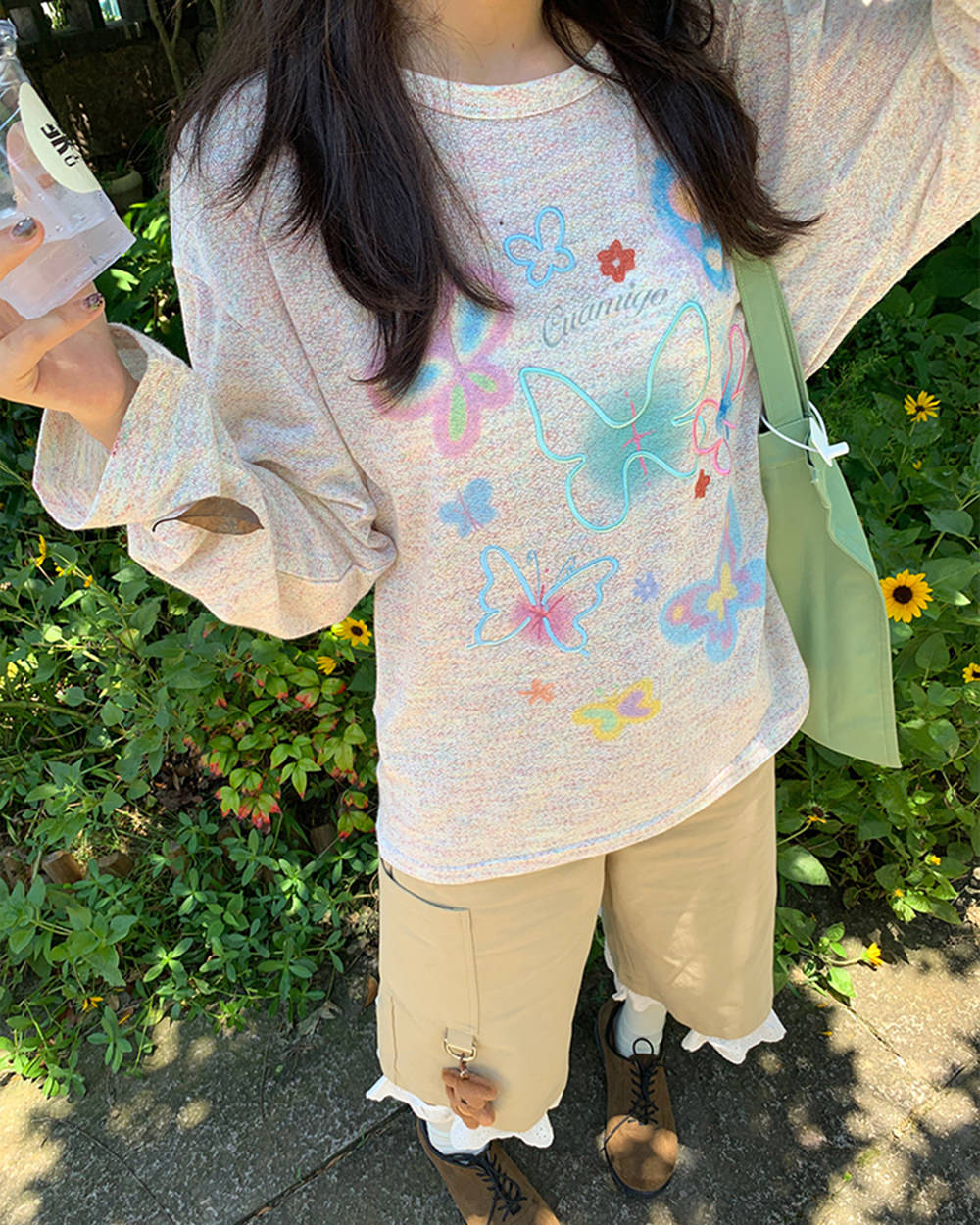 indie aesthetic butterfly long sleeve boogzel clothing
