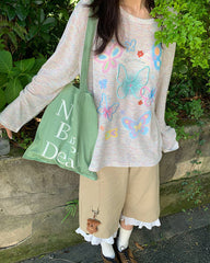 indie aesthetic butterfly long sleeve boogzel clothing