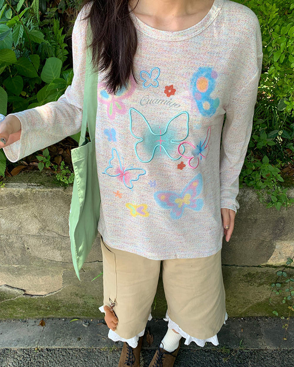 indie aesthetic butterfly long sleeve boogzel clothing