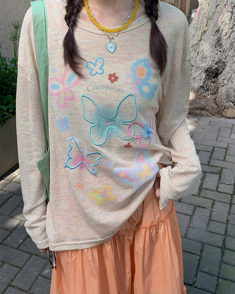 indie aesthetic butterfly long sleeve boogzel clothing