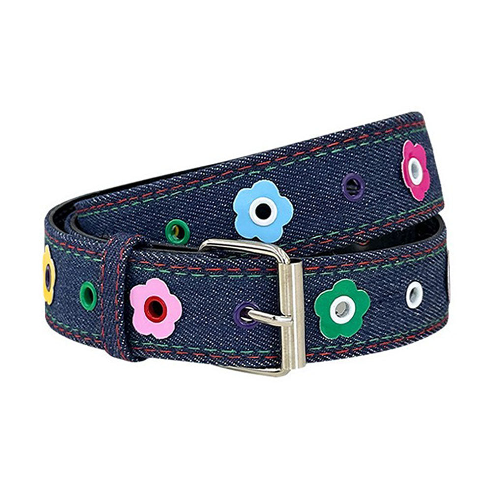 indie flower aesthetic denim belt boogzel clothing