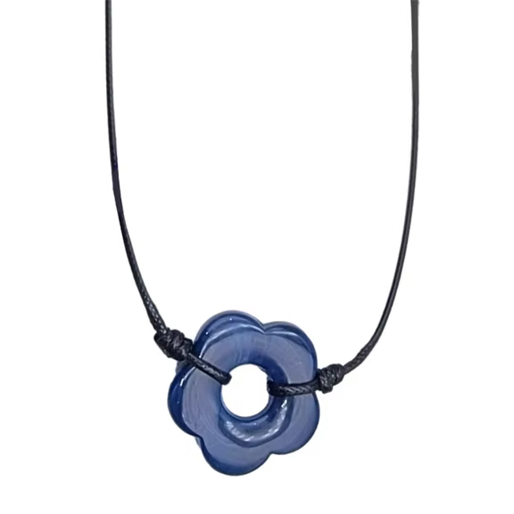 indie flower cord necklace boogzel clothing