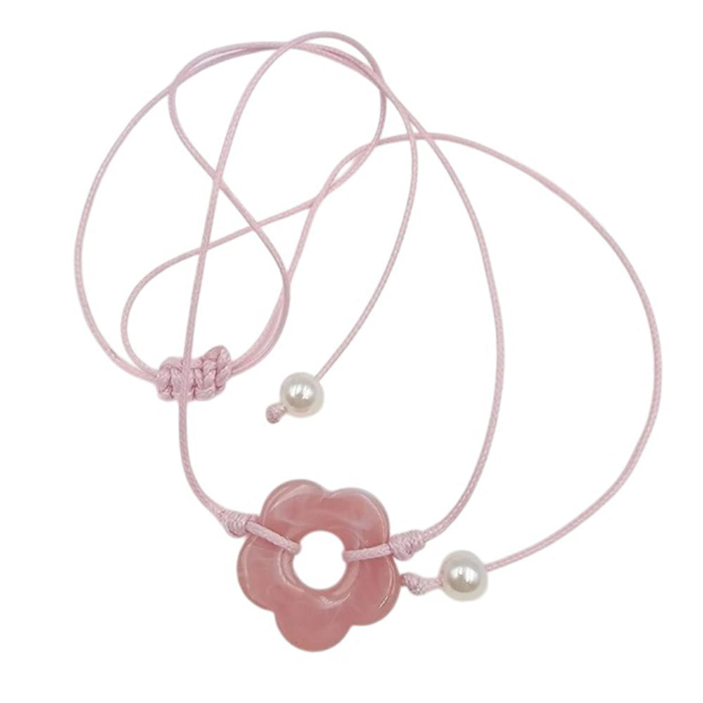 indie flower cord necklace boogzel clothing