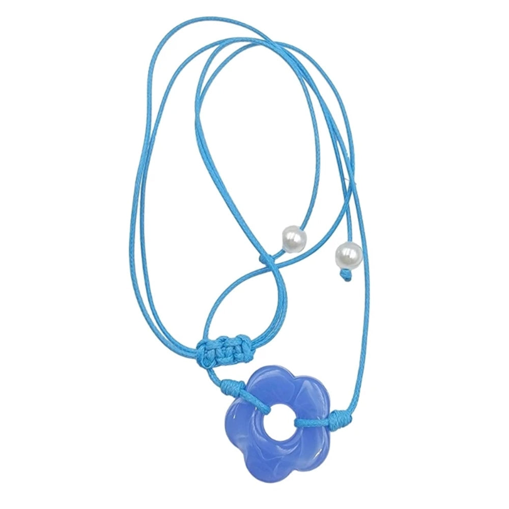 indie flower cord necklace boogzel clothing
