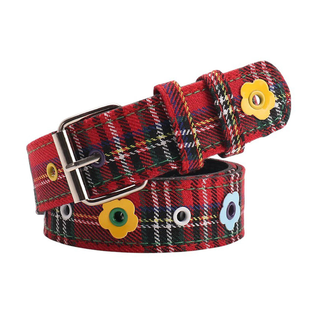 indie flower red plaid bel tboogzel clothing