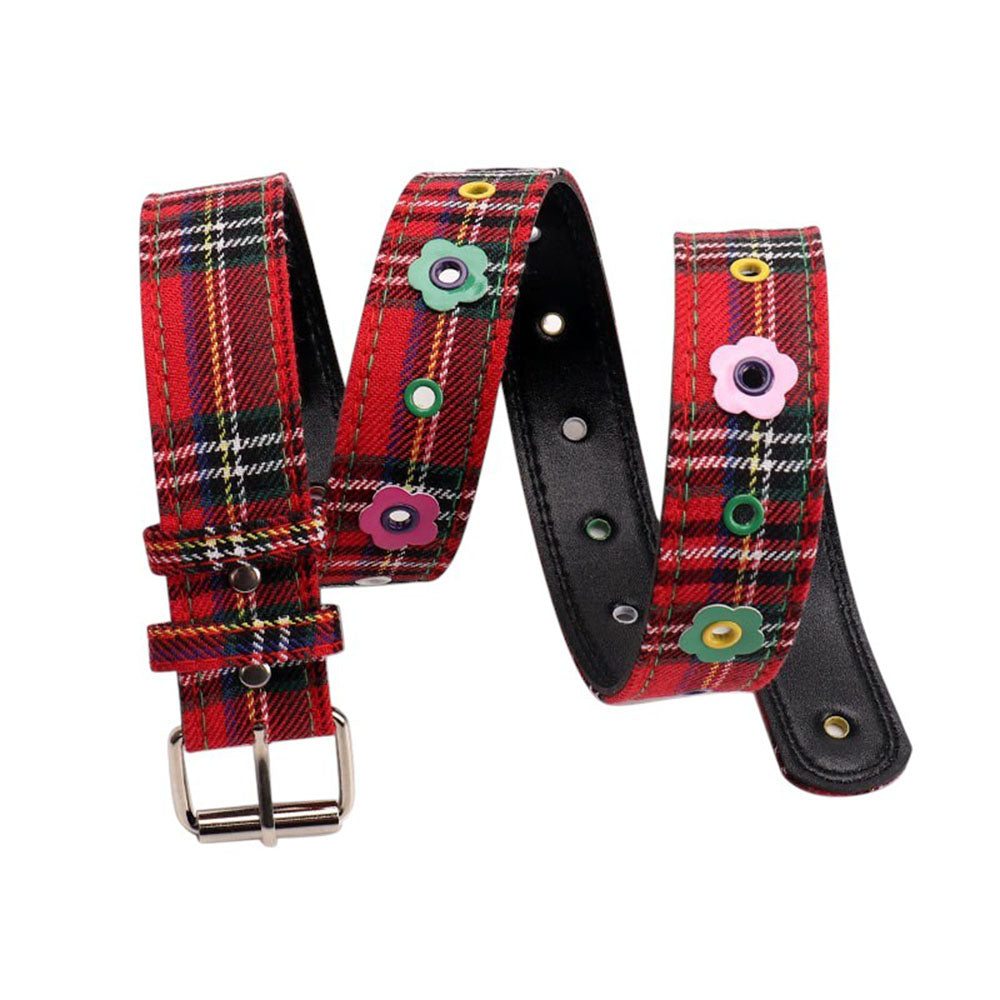 indie flower red plaid bel tboogzel clothing