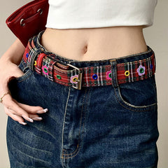 indie flower red plaid bel tboogzel clothing
