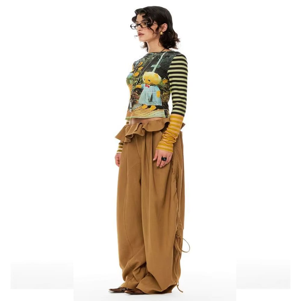 indie liminal cat striped long sleeve top boogzel clothing