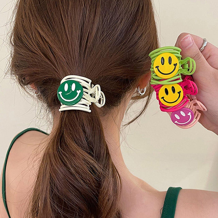 indie smiley face hair claw boogzel clothing