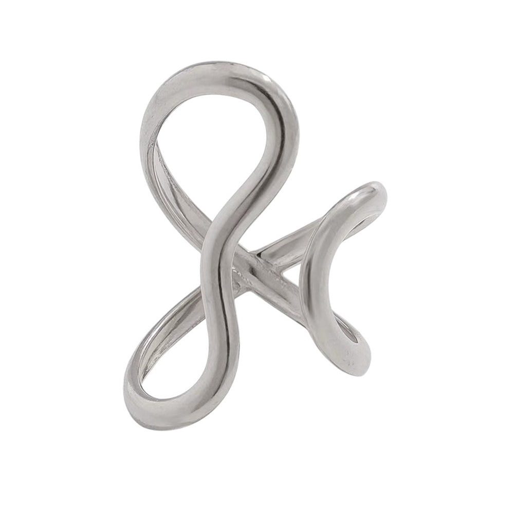 infinity twist oversized ring boogzel clothing