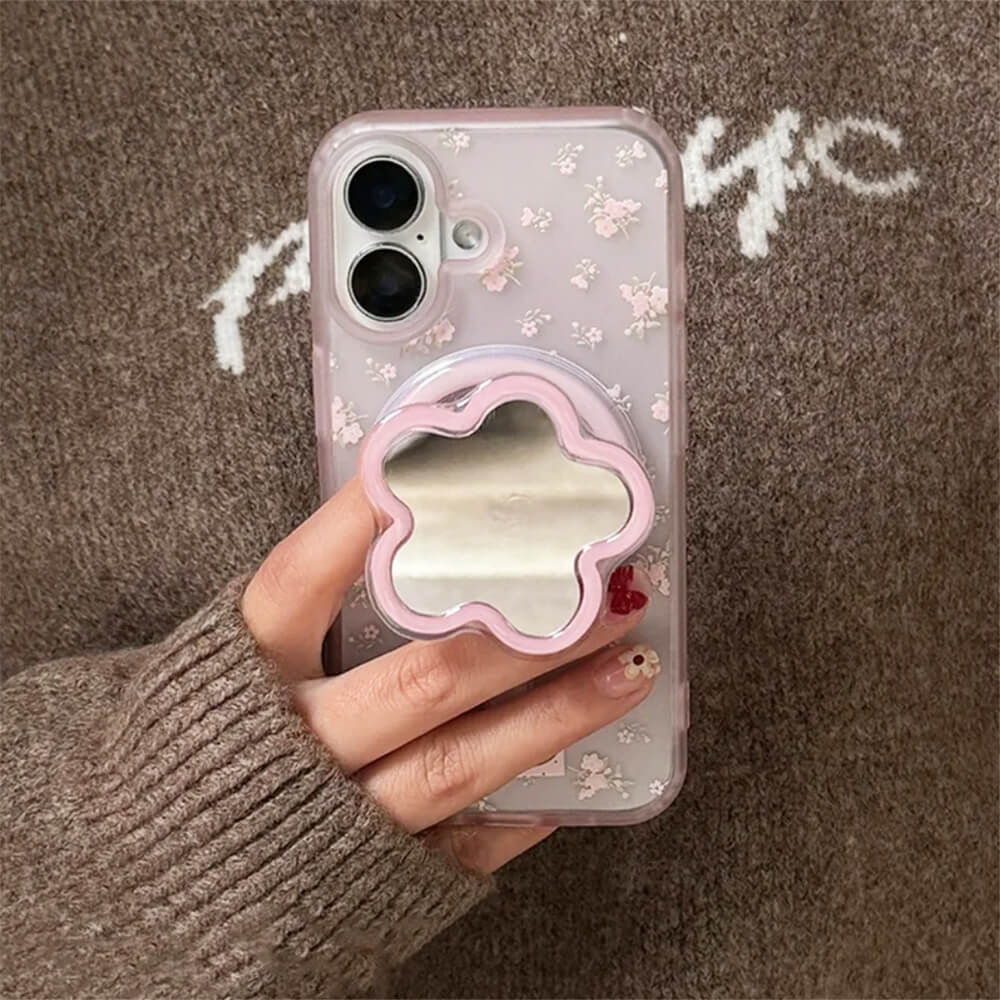 pink flower mirror grip boogzel clothing