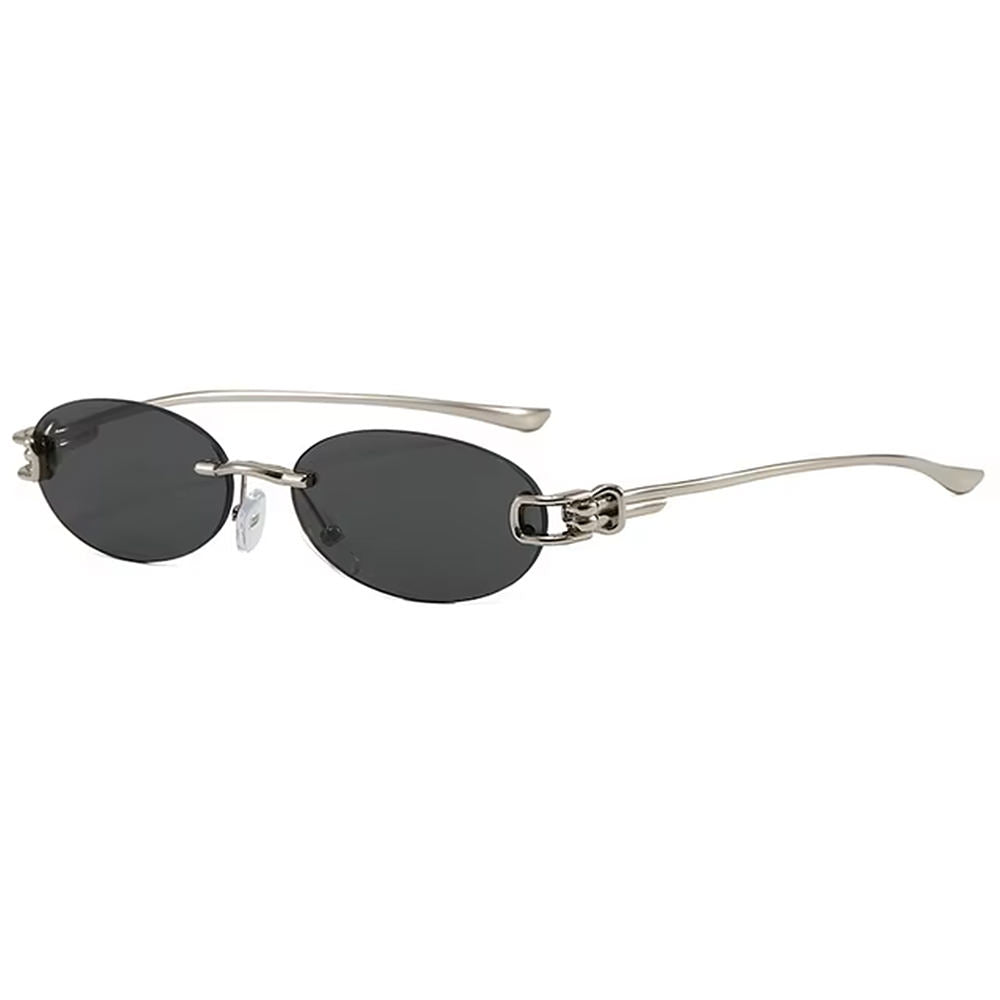 it girl energy rimless sunglasses boogzel clothing