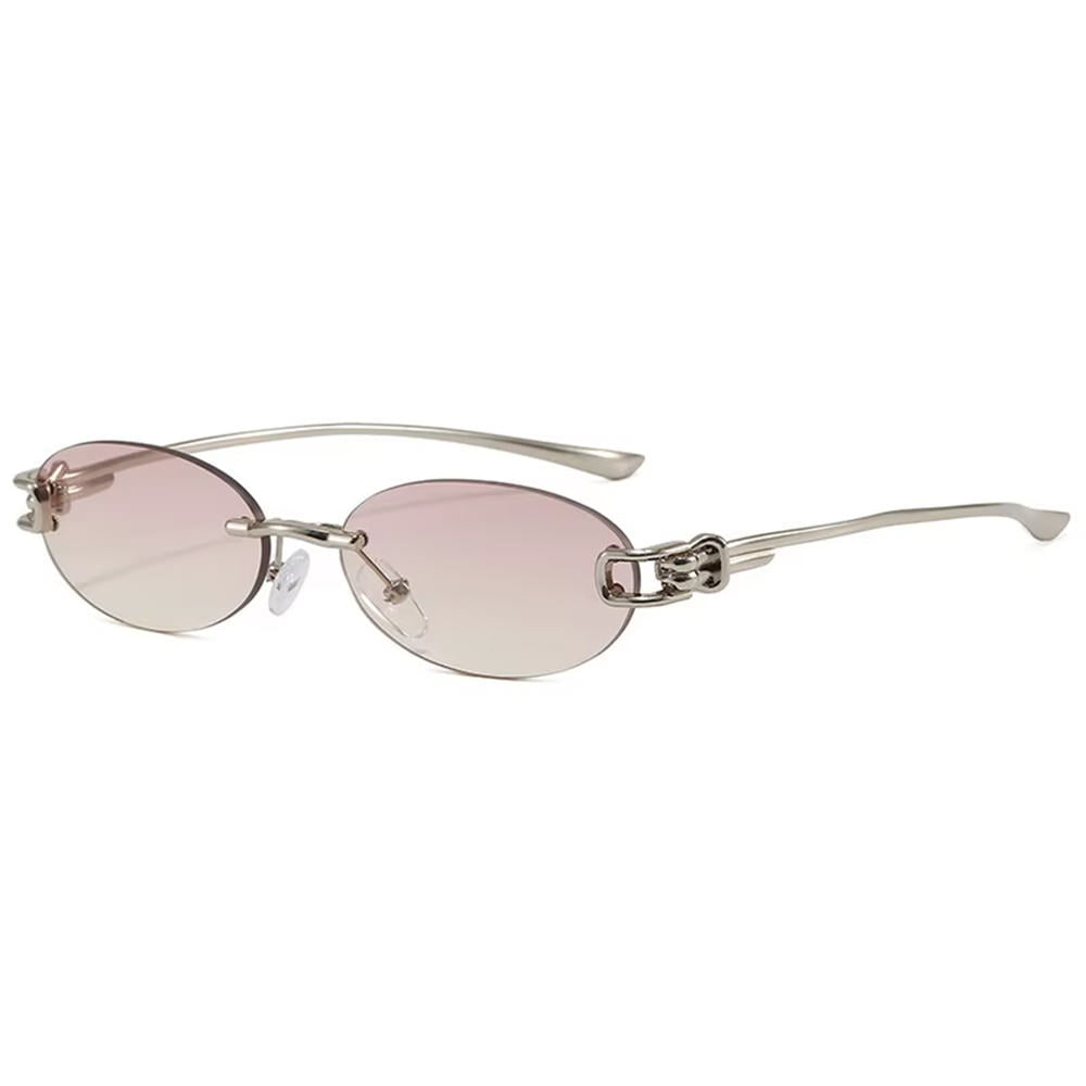 it girl energy rimless sunglasses boogzel clothing