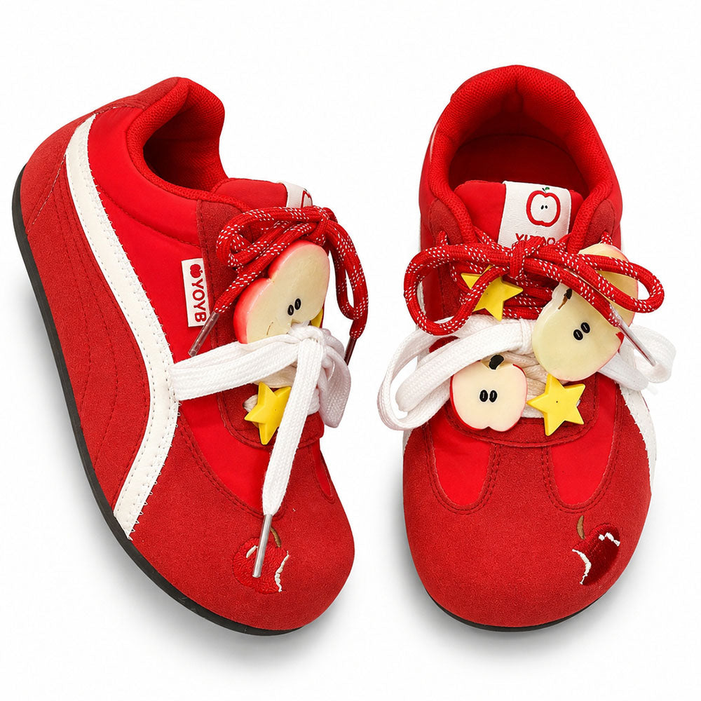 kawaii apple charm sneakers boogzel clothing