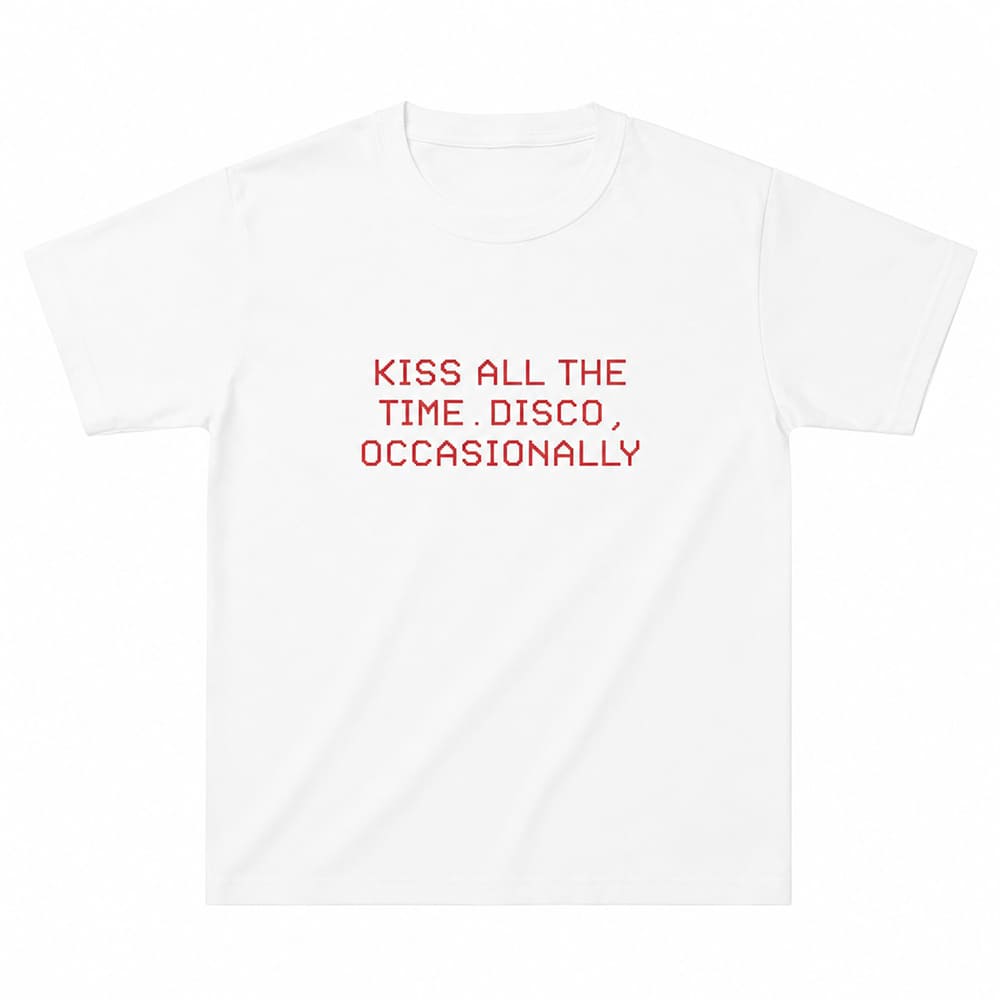 kiss all the time disco occasionally graphic t-shirt boogzel clothing