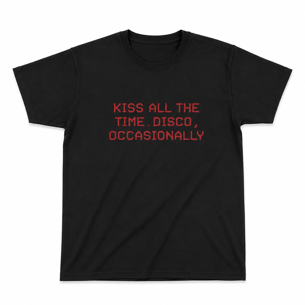 kiss all the time disco occasionally graphic t-shirt boogzel clothing