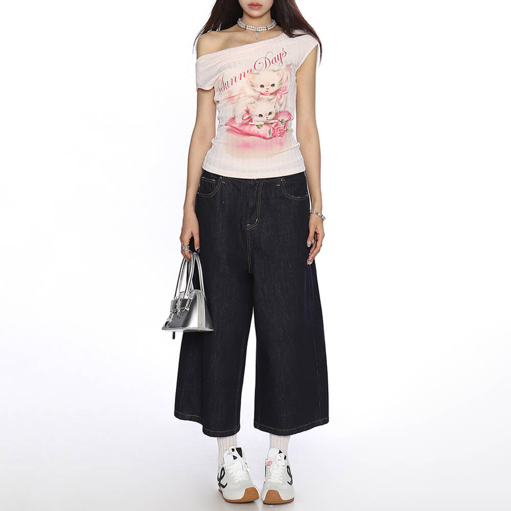 kitten off shoulder top boogzel clothing