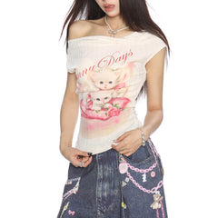 kitten off shoulder top boogzel clothing