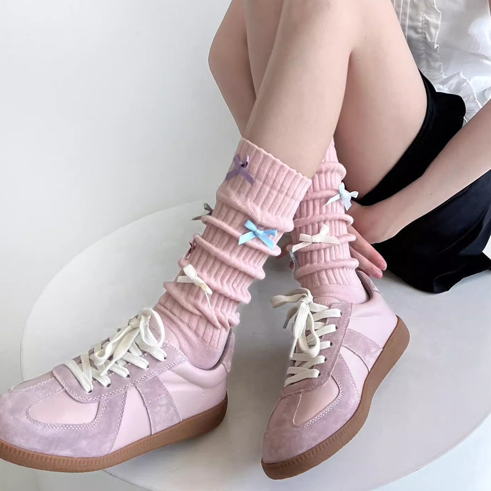 knee high socks with bows boogzel clothing