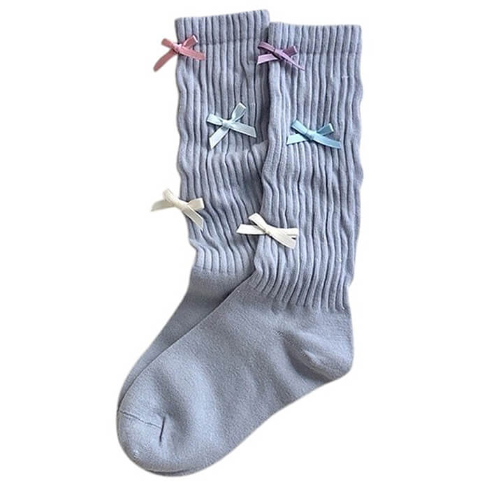 knee high socks with bows boogzel clothing