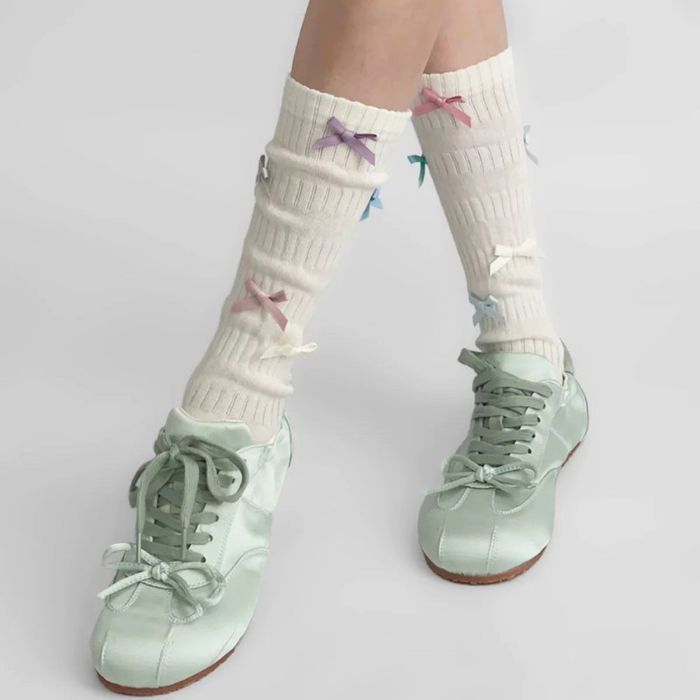 knee high socks with bows boogzel clothing