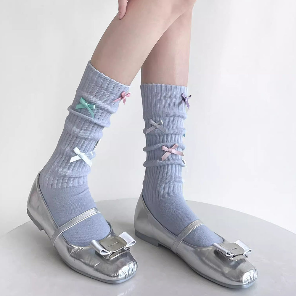 knee high socks with bows boogzel clothing