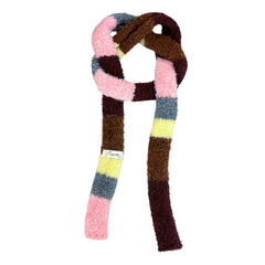 knit striped skinny scarf boogzel clothing
