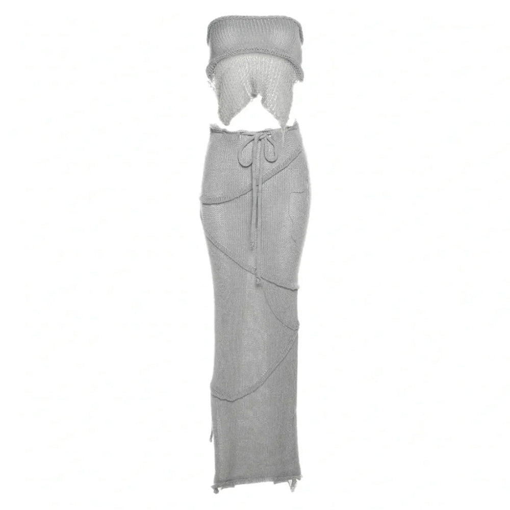 knit crochet maxi skirt boogzel clothing
