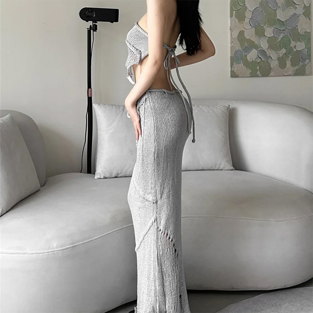 knit crochet maxi skirt boogzel clothing