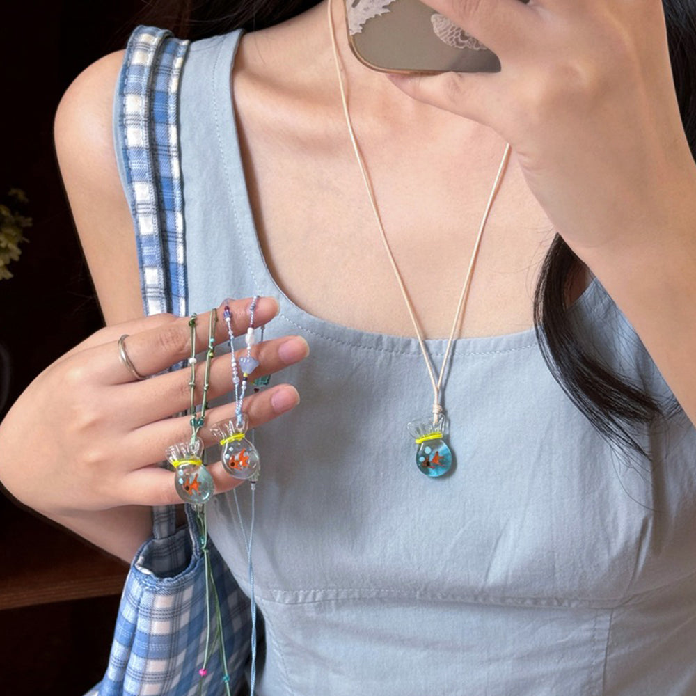 koi fish pendant necklace boogzel clothing