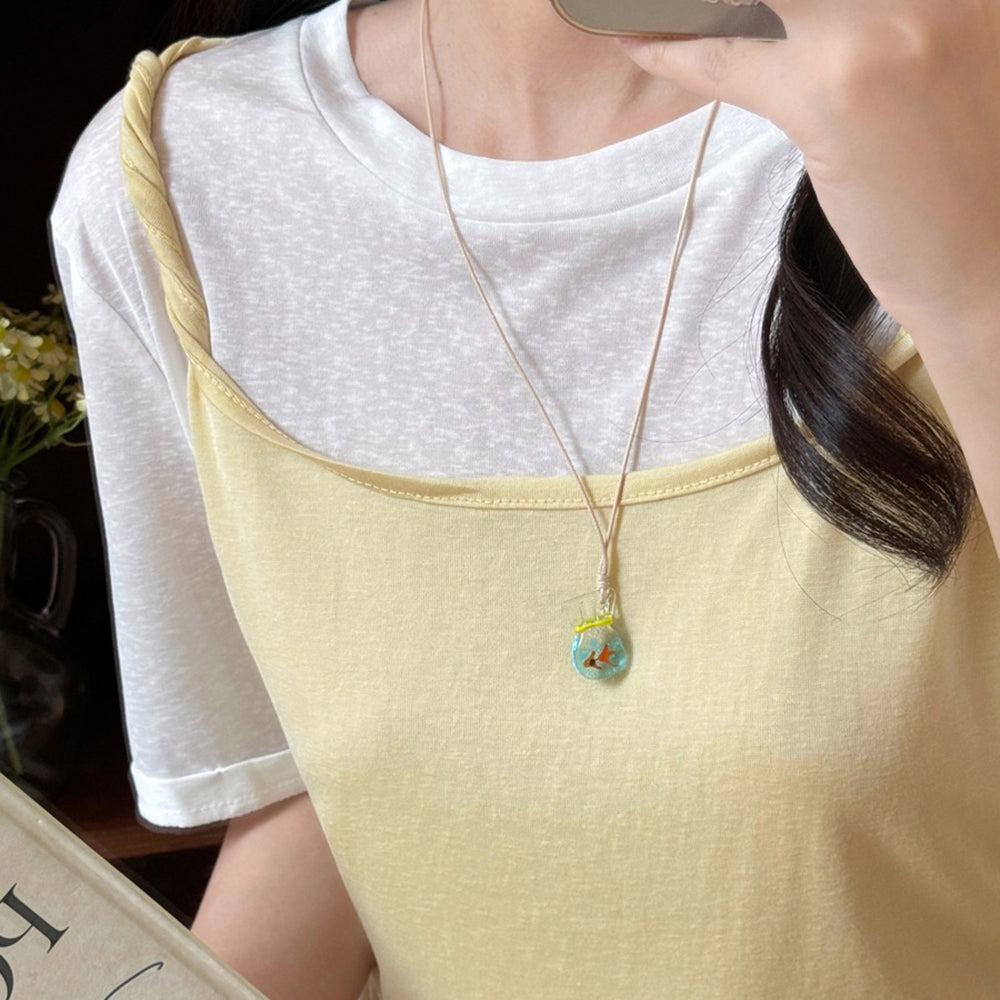 koi fish pendant necklace boogzel clothing