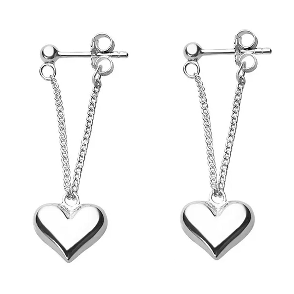 korean style heart earrings boogzel clothing