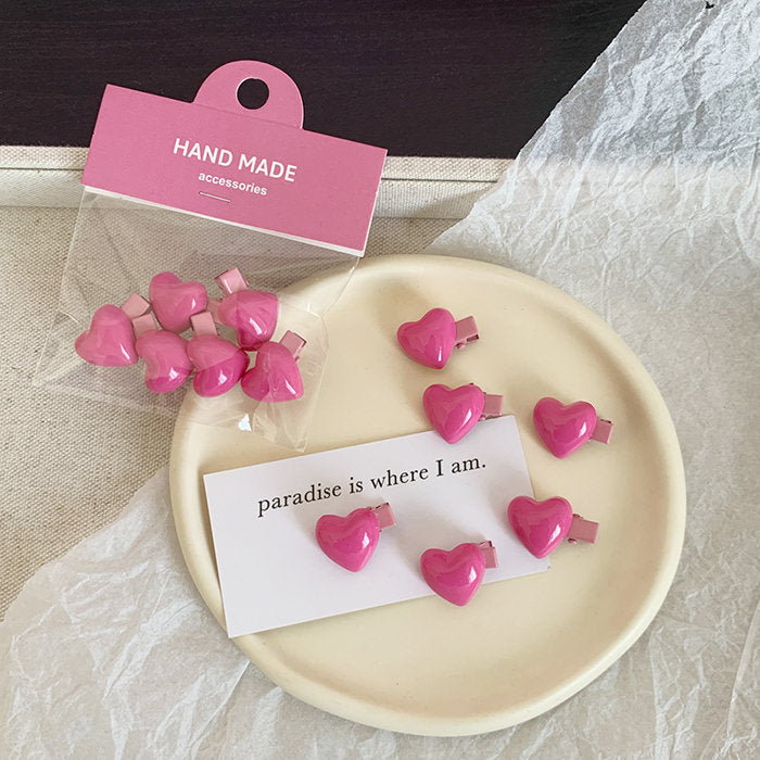 korean aesthetic hearts hair clips boogzel clothing