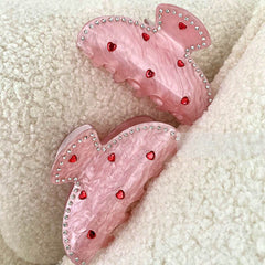 korean aesthetic pink hair claw boogzel clothing