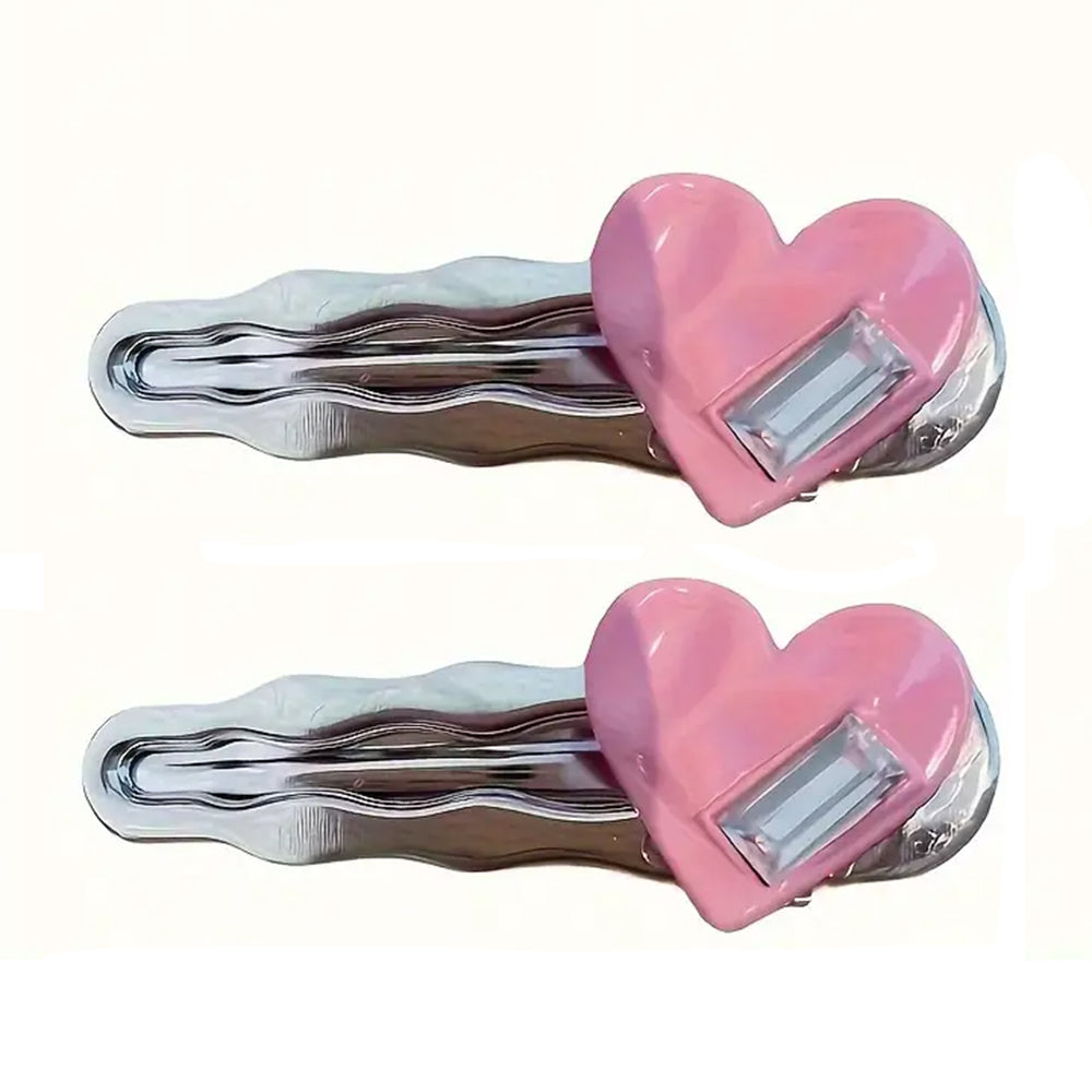 korean style heart hair clips boogzel clothing