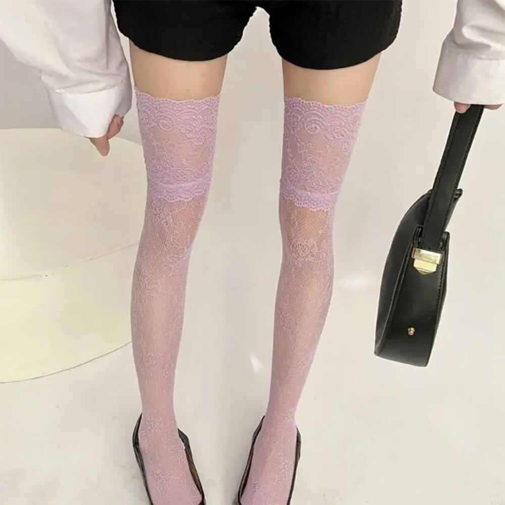 lace pattern stockings boogzel clothing