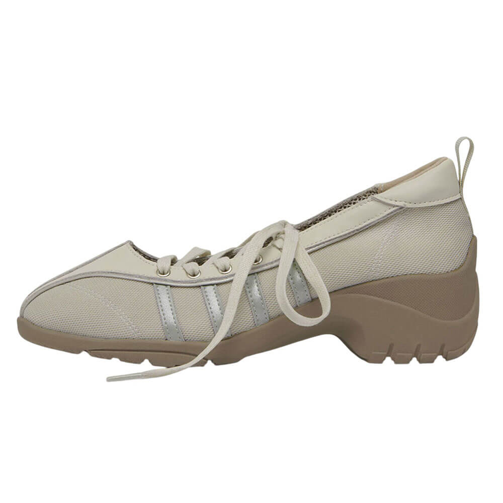 lace up ballet heeled sneakers boogzel clothing