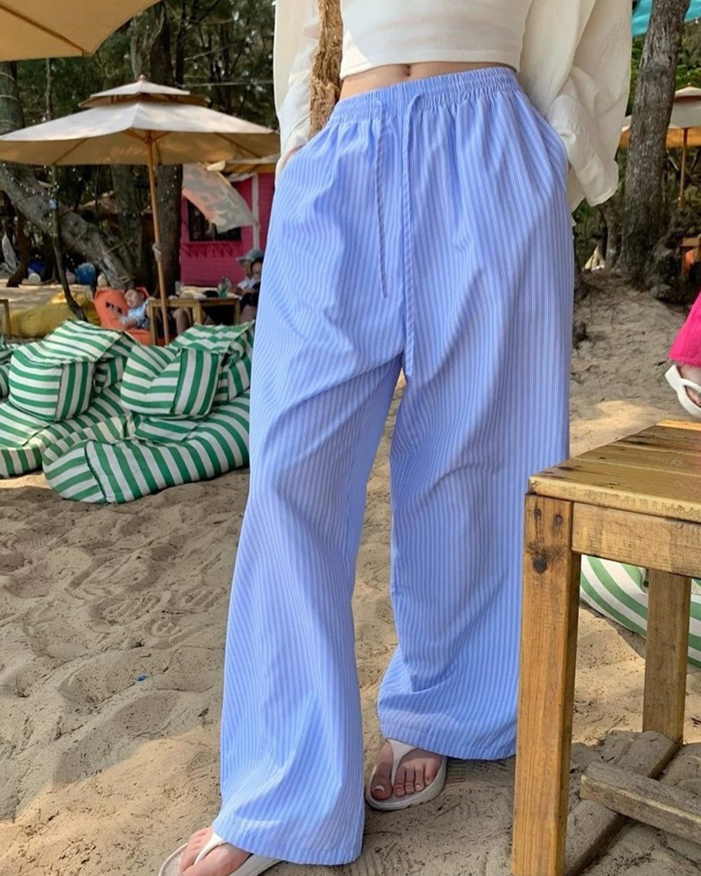 lazy stripe pants boogzel clothing