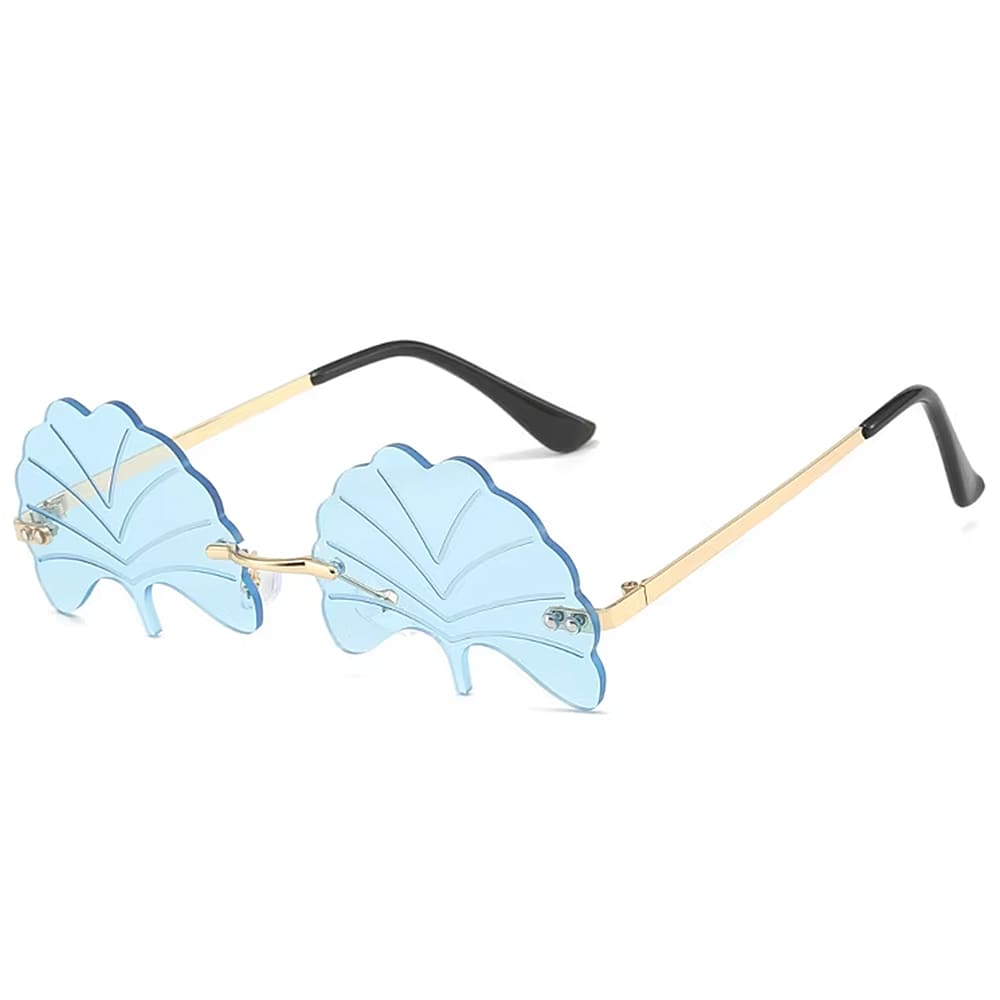 leaf shaped sunglasses boogzel clothing
