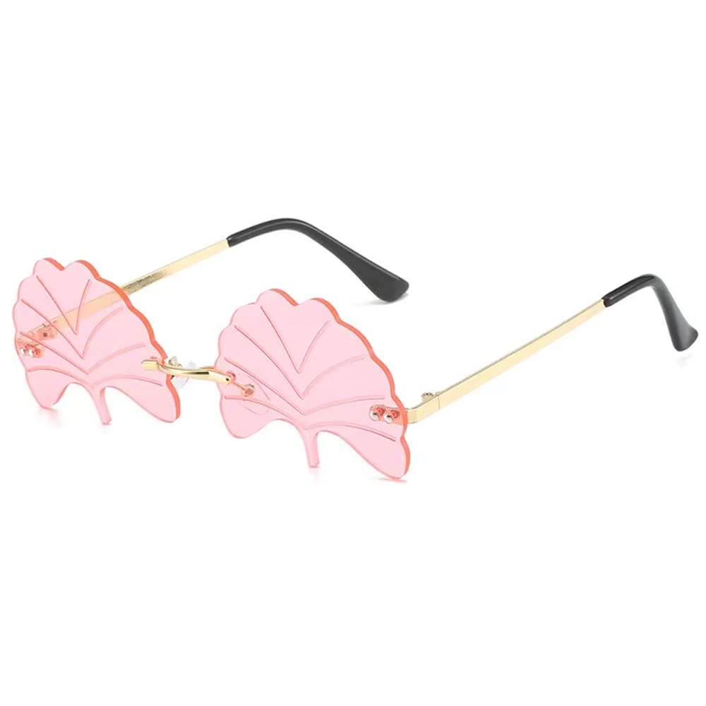 leaf shaped sunglasses boogzel clothing