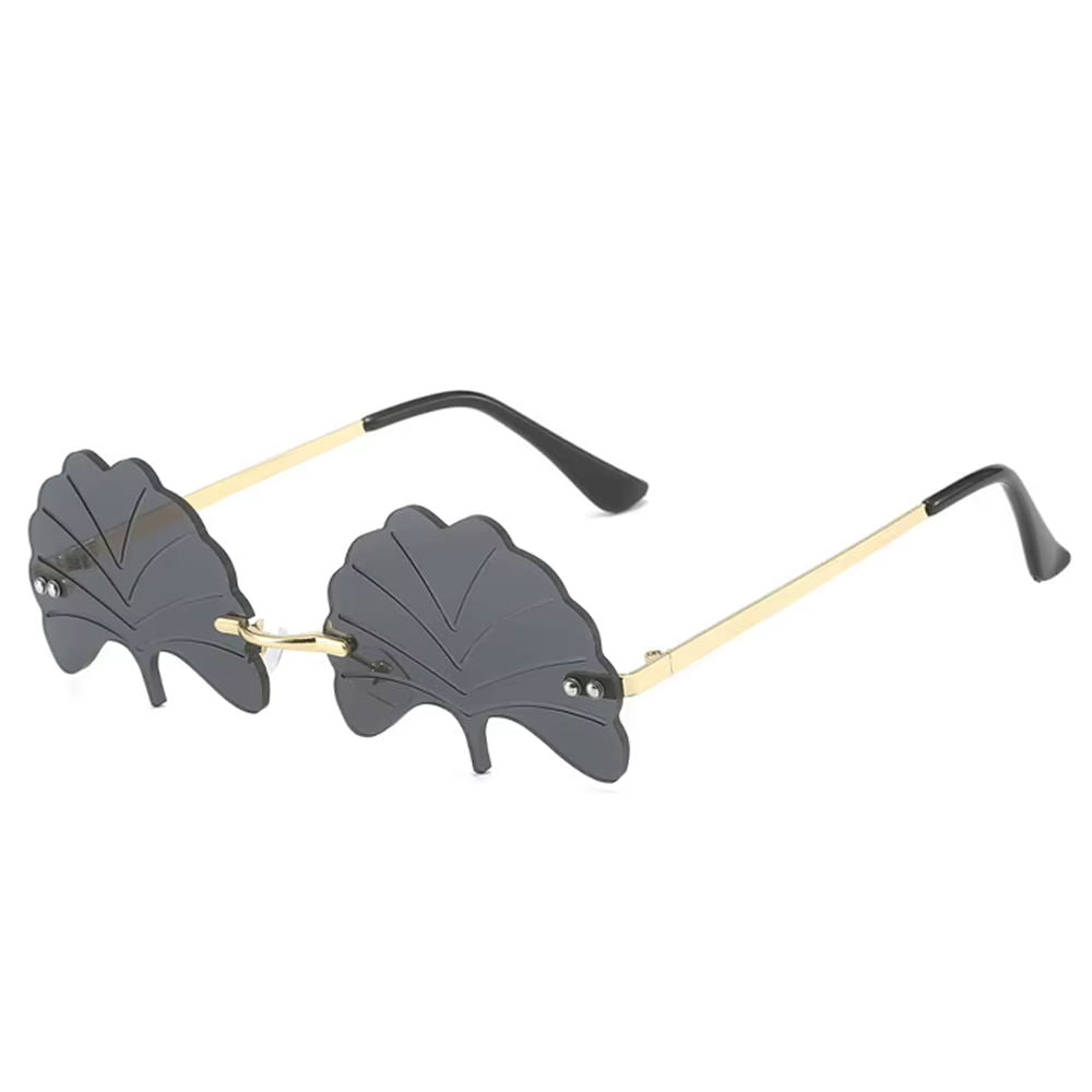 leaf shaped sunglasses boogzel clothing