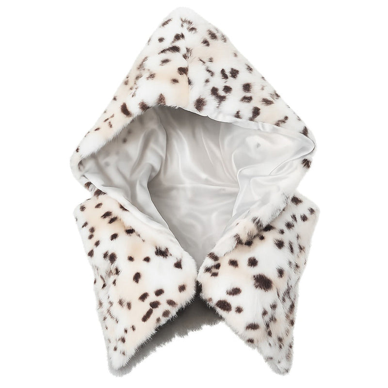 leopard print faux fur hooded vest boogzel clothing
